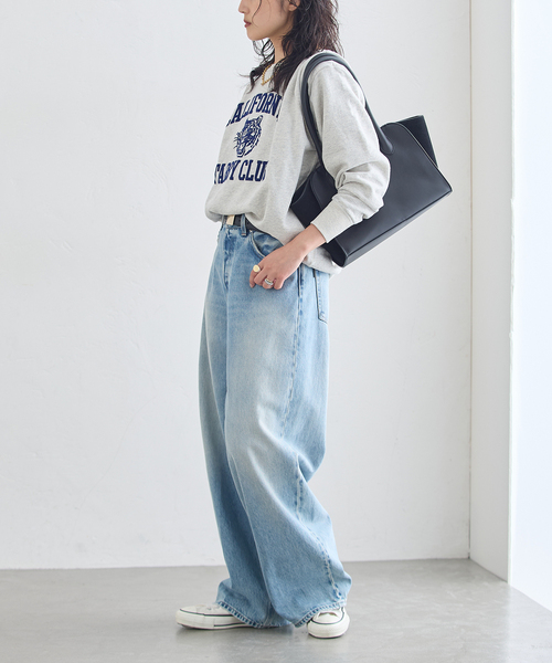 MIXTA(ミクスタ)の「MIXTA/ミクスタ 別注 CALIFORNIA TABBY CLUB CREW スウェット(Tシャツ/カットソー・レディース・ブラック/チャコールグレー/ネイビー・MEDIUM)」の12枚目の写真