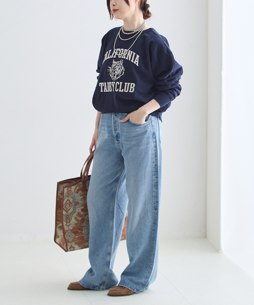 MIXTA(ミクスタ)の「MIXTA/ミクスタ 別注 CALIFORNIA TABBY CLUB CREW スウェット(Tシャツ/カットソー・レディース・ブラック/チャコールグレー/ネイビー・MEDIUM)」の17枚目の写真
