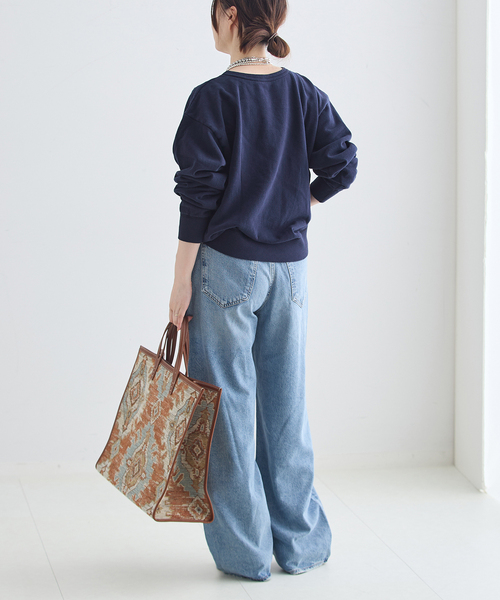 MIXTA(ミクスタ)の「MIXTA/ミクスタ 別注 CALIFORNIA TABBY CLUB CREW スウェット(Tシャツ/カットソー・レディース・ブラック/チャコールグレー/ネイビー・MEDIUM)」の18枚目の写真