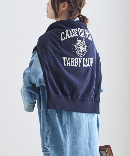 MIXTA(ミクスタ)の「MIXTA/ミクスタ 別注 CALIFORNIA TABBY CLUB CREW スウェット(Tシャツ/カットソー・レディース・ブラック/チャコールグレー/ネイビー・MEDIUM)」の19枚目の写真