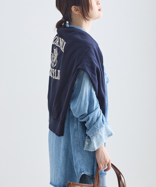 MIXTA(ミクスタ)の「MIXTA/ミクスタ 別注 CALIFORNIA TABBY CLUB CREW スウェット(Tシャツ/カットソー・レディース・ブラック/チャコールグレー/ネイビー・MEDIUM)」の20枚目の写真