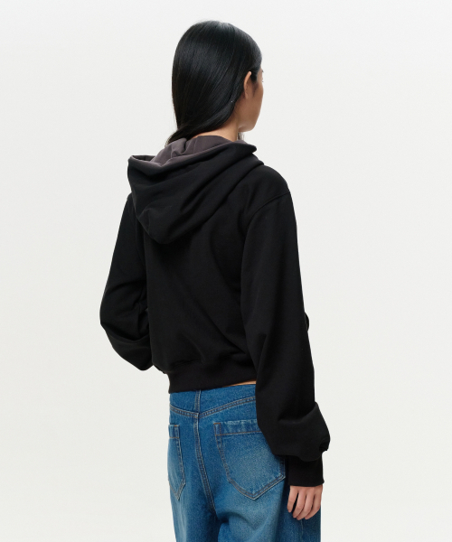 ERA(エラ)の「UNISEX ERA COLOR LAYERED HOODIE - BLACK(パーカー・レディース・その他・SMALL/MEDIUM/LARGE)」の9枚目の写真