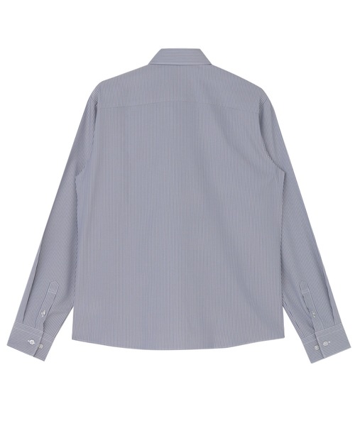 TOKYO SHIRTS（トウキョウシャツ）の「【吸水速乾】【COFREX】 形態安定ノンアイロン レギュラー 長袖ビジネスワイシャツ（ビジネスシャツ・レディース・ネイビー・M/S/L/LL/XL）」の2枚目の写真