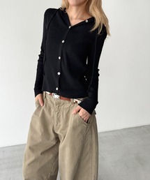 El mar パーカーニットカーディガン