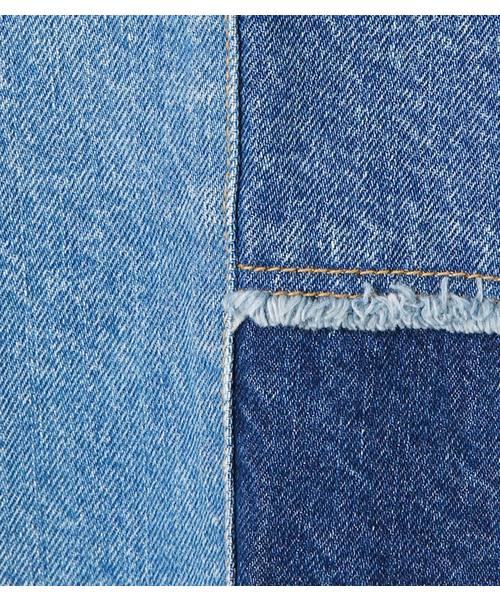 MOUSSY(マウジー)の「PATCH DENIM OP(ワンピース・レディース・ブルー・FREE)」の7枚目の写真