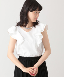 E hyphen world gallery | ・Vﾈｯｸﾗｯﾌﾙｽﾘｰﾌﾞﾌﾞﾗｳｽ(シャツ/ブラウス)