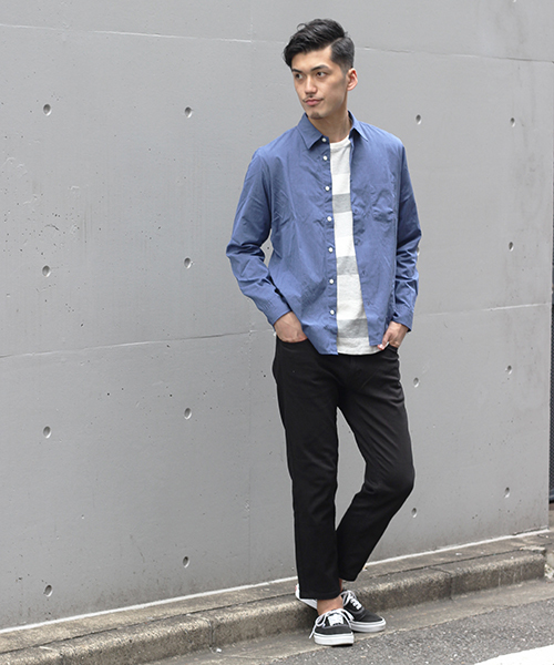 JOURNAL STANDARD（ジャーナルスタンダード）の「ストレッチブラックデニムアンクル#（デニムパンツ・メンズ・ブラックミックス/ブラック系その他/ブラック・SMALL/LARGE/MEDIUM）」の4枚目の写真