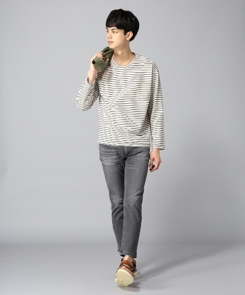 JOURNAL STANDARD（ジャーナルスタンダード）の「ストレッチブラックデニムアンクル#（デニムパンツ・メンズ・ブラックミックス/ブラック系その他/ブラック・SMALL/LARGE/MEDIUM）」の8枚目の写真