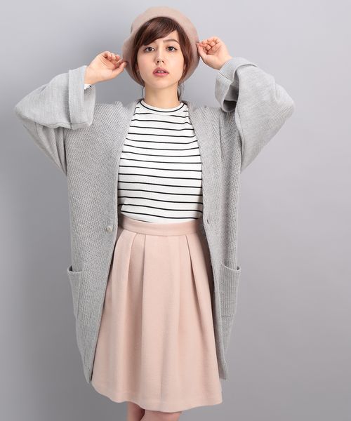 ROPE' PICNIC（ロペピクニック）の「アルパカ混イタリー糸カーディガン（カーディガン/ボレロ・レディース・ピンク/キナリ/ブラック/グレー・38）」の12枚目の写真