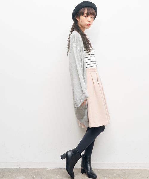 ROPE' PICNIC（ロペピクニック）の「アルパカ混イタリー糸カーディガン（カーディガン/ボレロ・レディース・ピンク/キナリ/ブラック/グレー・38）」の13枚目の写真