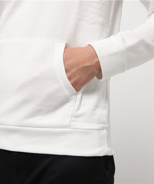 VENCEEXCHANGE(ヴァンスエクスチェンジ)の「ミニ裏毛BOXロゴパーカー(パーカー・メンズ・オフホワイト/ダークグリーン/ブラック・SMALL/LARGE/MEDIUM)」の9枚目の写真