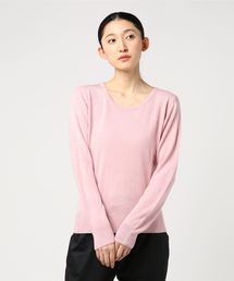 おうちで洗えるカシミアタッチニットトップス