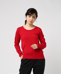 おうちで洗えるカシミアタッチニットトップス