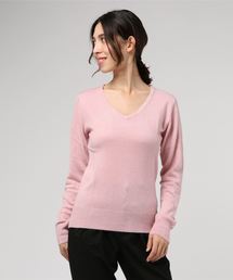 おうちで洗えるカシミアタッチニットトップス