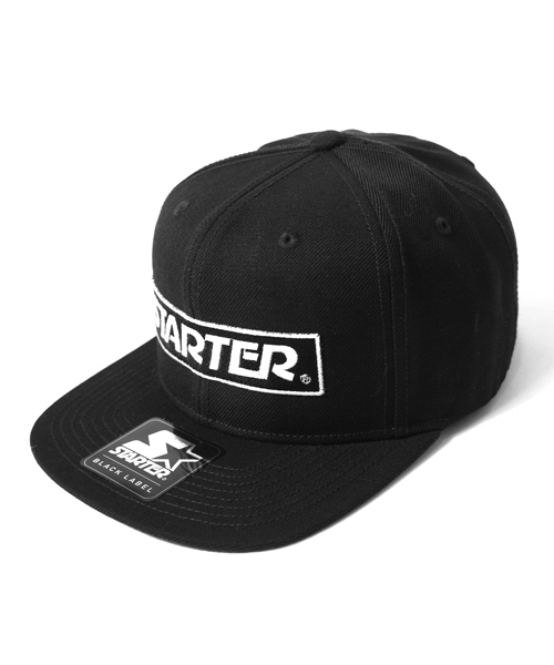 STARTER BLACK LABEL（スターターブラックレーベル）の「STARTER BLACK LABELボックスロゴキャップ（キャップ・メンズ・レッド/ブラック/ブラック×ブラック・FREE）」の2枚目の写真