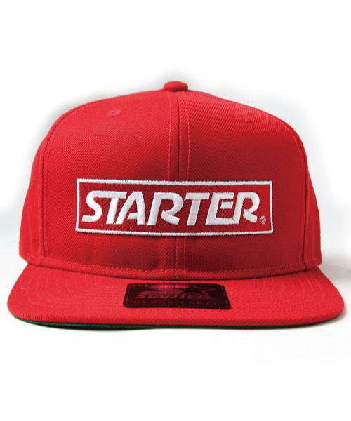STARTER BLACK LABEL（スターターブラックレーベル）の「STARTER BLACK LABELボックスロゴキャップ（キャップ・メンズ・レッド/ブラック/ブラック×ブラック・FREE）」の6枚目の写真