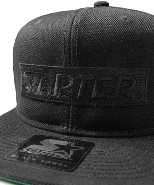 STARTER BLACK LABEL（スターターブラックレーベル）の「STARTER BLACK LABELボックスロゴキャップ（キャップ・メンズ・レッド/ブラック/ブラック×ブラック・FREE）」の14枚目の写真