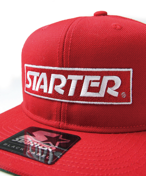 STARTER BLACK LABEL（スターターブラックレーベル）の「STARTER BLACK LABELボックスロゴキャップ（キャップ・メンズ・レッド/ブラック/ブラック×ブラック・FREE）」の16枚目の写真