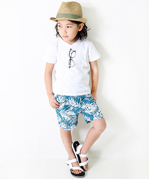 devirock(デビロック)の「総柄裏使いハーフパンツ (その他パンツ・キッズ・ホワイト×ブラック/ホワイト×ネイビー/ネイビー/カモフラージュ/ターコイズブルー/ホワイト系その他/ブルー系その他2/グリーン系その他/レッド系その他/ブルー系その他・100cm/140cm/110cm/130cm/160cm/150cm/120cm)」の14枚目の写真