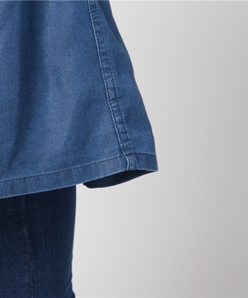 LBC（エルビーシー）の「デニムロングカーディガン（デニムジャケット・レディース・ネイビー・LARGE/MEDIUM）」の8枚目の写真