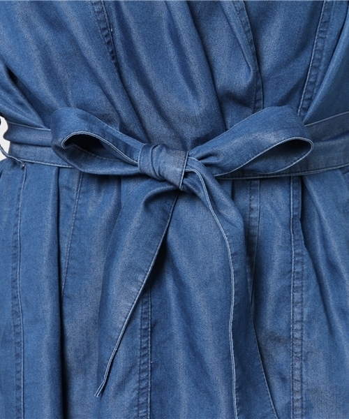 LBC（エルビーシー）の「デニムロングカーディガン（デニムジャケット・レディース・ネイビー・LARGE/MEDIUM）」の11枚目の写真