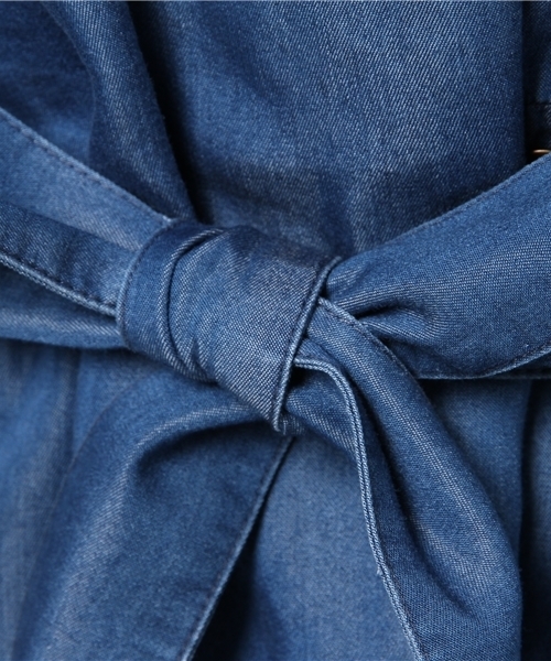 LBC（エルビーシー）の「デニムロングカーディガン（デニムジャケット・レディース・ネイビー・LARGE/MEDIUM）」の12枚目の写真