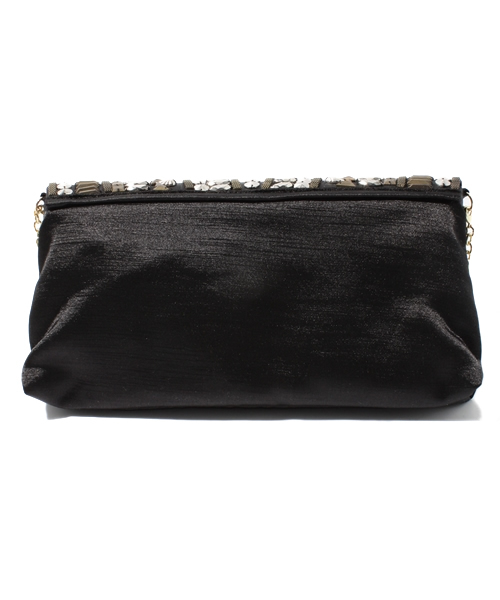 BEAUTY&YOUTH UNITED ARROWS(ビューティーアンドユースユナイテッドアローズ)の「BY メタルプレート フラップチェーンバッグ ◆(クラッチバッグ・レディース・ブラック/ベージュ・フリー)」の3枚目の写真