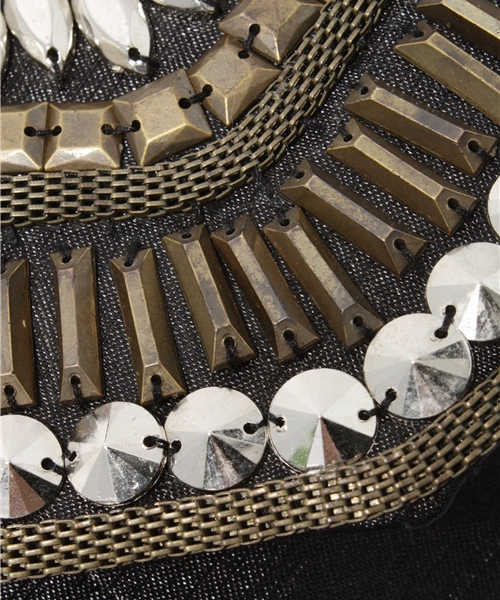 BEAUTY&YOUTH UNITED ARROWS(ビューティーアンドユースユナイテッドアローズ)の「BY メタルプレート フラップチェーンバッグ ◆(クラッチバッグ・レディース・ブラック/ベージュ・フリー)」の6枚目の写真