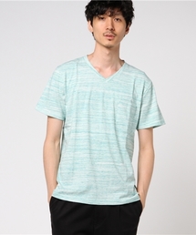 Denime | ダン染めVネックTシャツ(Tシャツ/カットソー)