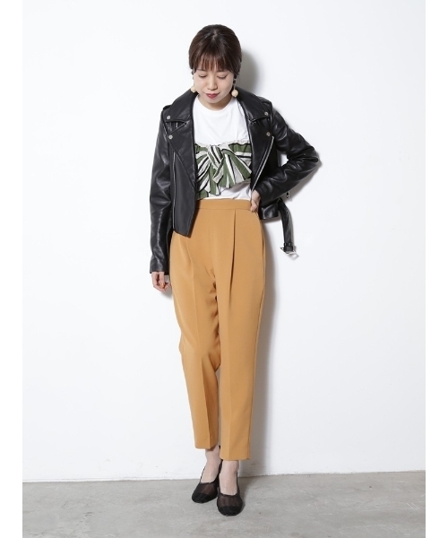 LAGUNAMOON（ラグナムーン）の「ストライプビスチェTシャツ（Tシャツ/カットソー・レディース・グリーン/ボルドー・FREE）」の11枚目の写真