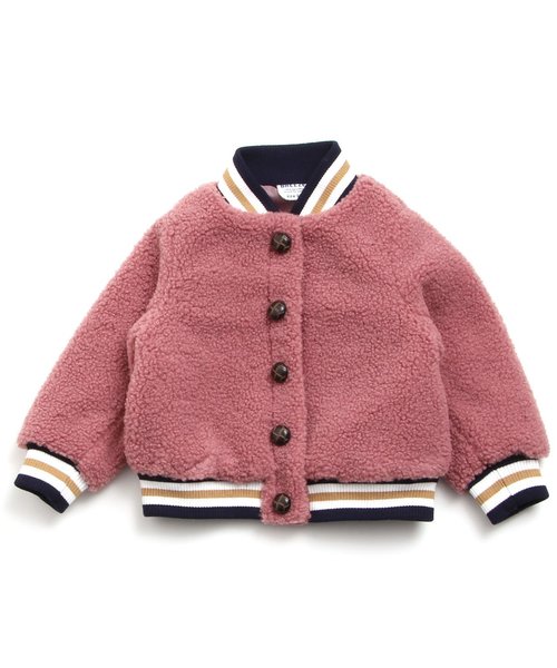 BREEZE（ブリーズ）の「ボアブルゾン（ブルゾン・キッズ・キャメル/ピンク・90/100/80/110/120/130/140）」の2枚目の写真