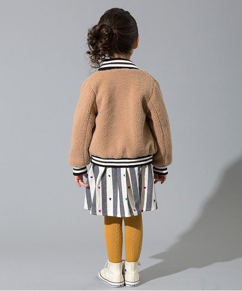 BREEZE（ブリーズ）の「ボアブルゾン（ブルゾン・キッズ・キャメル/ピンク・90/100/80/110/120/130/140）」の10枚目の写真