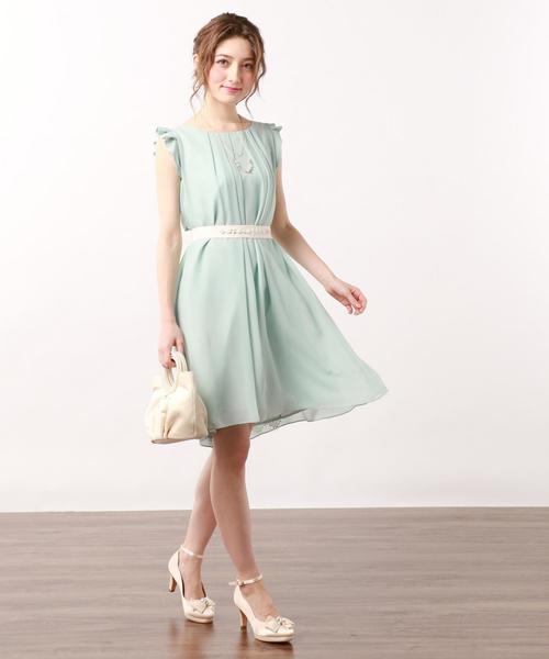 代引不可 Feroux フェルゥ 前後着用 ラッフルフラワー ドレス ワンピース 結婚式 大特価アウトレット Scarboroughattorneys Com