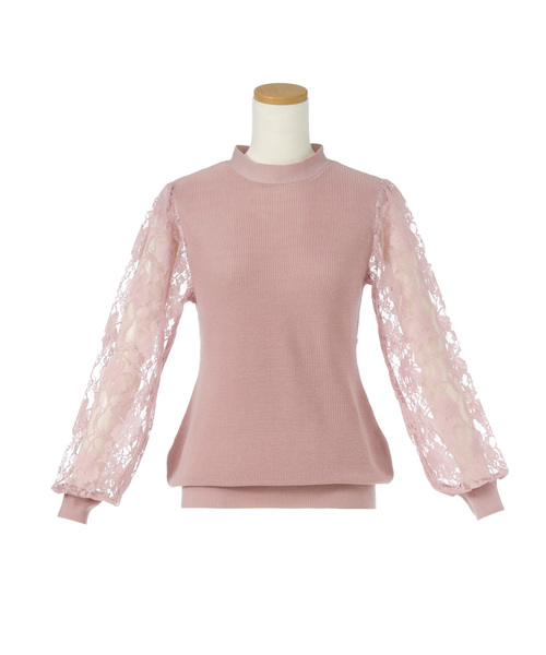 夢展望(ユメテンボウ)の「バックリボン背中開き袖レースニットトップス(ニット/セーター・レディース・ホワイト/ブラック/ピンク・MEDIUM/LARGE/X-LARGE)」の11枚目の写真