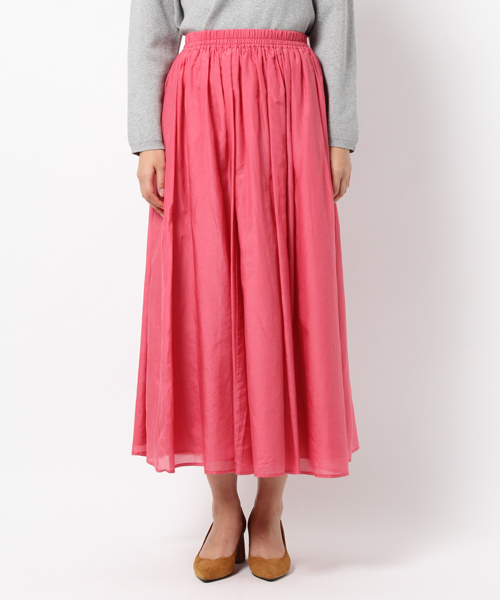 laboratory work（ラボラトリーワーク）の「コットンシルクカラーマキシスカート【WEB限定カラーあり】（スカート・レディース・グリーン/ピンク/イエロー/ネイビー/ラベンダー/ブルー系その他・M/MEDIUM）」の14枚目の写真