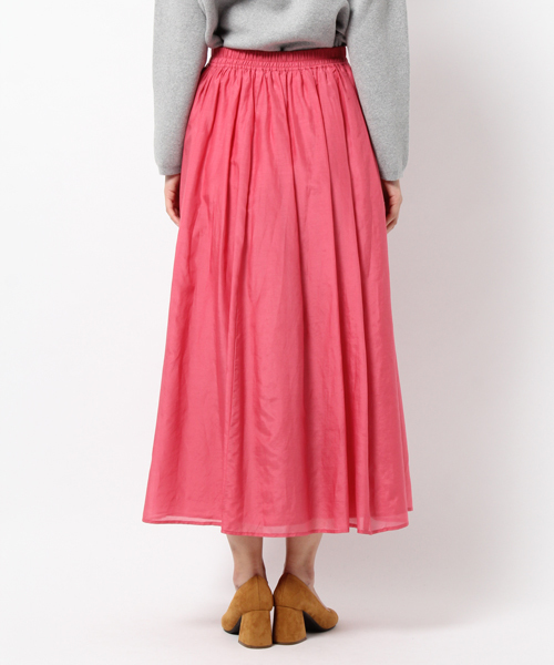 laboratory work（ラボラトリーワーク）の「コットンシルクカラーマキシスカート【WEB限定カラーあり】（スカート・レディース・グリーン/ピンク/イエロー/ネイビー/ラベンダー/ブルー系その他・M/MEDIUM）」の15枚目の写真