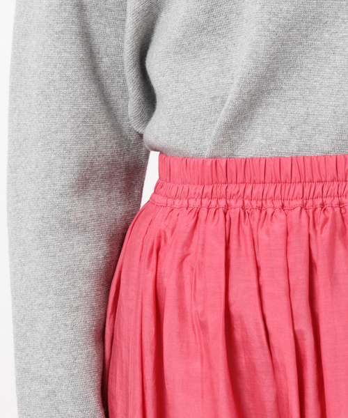 laboratory work（ラボラトリーワーク）の「コットンシルクカラーマキシスカート【WEB限定カラーあり】（スカート・レディース・グリーン/ピンク/イエロー/ネイビー/ラベンダー/ブルー系その他・M/MEDIUM）」の16枚目の写真