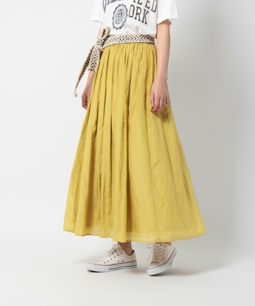 laboratory work（ラボラトリーワーク）の「コットンシルクカラーマキシスカート【WEB限定カラーあり】（スカート・レディース・グリーン/ピンク/イエロー/ネイビー/ラベンダー/ブルー系その他・M/MEDIUM）」の22枚目の写真