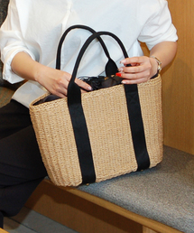 PASSE-DIX | 【18S/S 先行入荷！】PASSE-DIX / パスディス　テープハンドルかごバッグ(かごバッグ)