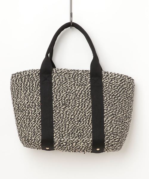 PASSE-DIX（パスディス）の「PASSE-DIX / パスディス　テープハンドルかごバッグ（かごバッグ・レディース・アイボリー/ベージュ/ブラック系その他/ゴールド/その他・FREE）」の11枚目の写真