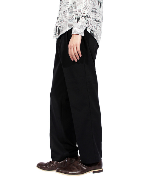 ８(eight)（エイト）の「ワイドパンツ サルエルパンツ スラックス（スラックス・メンズ・ブラック/ベージュ/グレー・MEDIUM/LARGE）」の7枚目の写真