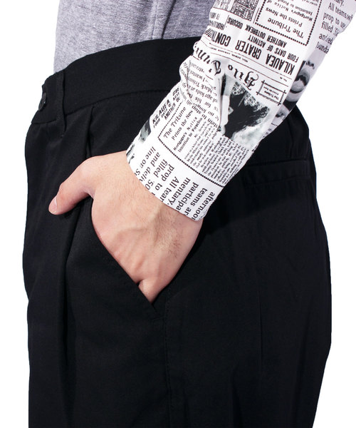 ８(eight)（エイト）の「ワイドパンツ サルエルパンツ スラックス（スラックス・メンズ・ブラック/ベージュ/グレー・MEDIUM/LARGE）」の10枚目の写真