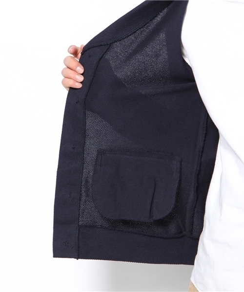 SHIPS JET BLUE（シップスジェットブルー）の「JB: ピケ/ショールカーディガン（カーディガン/ボレロ・メンズ・グリーン/ブルー/ネイビー・SMALL/MEDIUM/LARGE）」の11枚目の写真