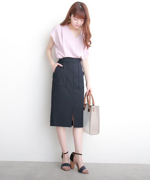 N.（N. Natural Beauty Basic）（エヌエヌナチュラルビューティーベーシック）の「◆タックドレープノースリーブブラウス（シャツ/ブラウス・レディース・ホワイト/ブラック/ブラウン/グレー/ピンク・MEDIUM）」の19枚目の写真