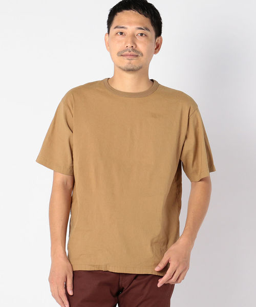 SHIPS(シップス)の「SC: ストレッチ リネン クルーネック Tシャツ 【ソリッド】(シャツ/ブラウス・メンズ・ライトブルー/カーキ・MEDIUM/LARGE/X-LARGE/SMALL)」の1枚目の写真