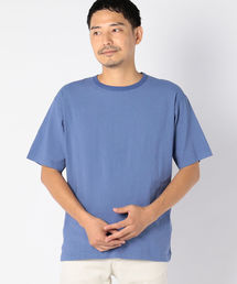 SC: ストレッチ リネン クルーネック Tシャツ 【ソリッド】