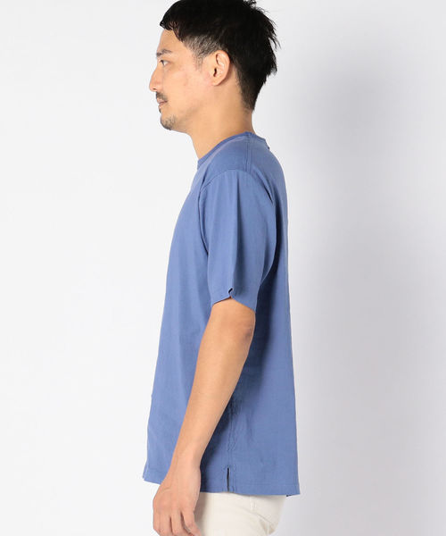 SHIPS(シップス)の「SC: ストレッチ リネン クルーネック Tシャツ 【ソリッド】(シャツ/ブラウス・メンズ・ライトブルー/カーキ・MEDIUM/LARGE/X-LARGE/SMALL)」の3枚目の写真