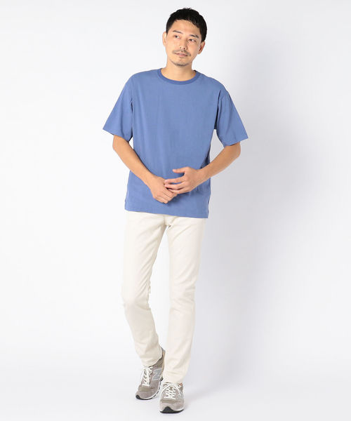 SHIPS(シップス)の「SC: ストレッチ リネン クルーネック Tシャツ 【ソリッド】(シャツ/ブラウス・メンズ・ライトブルー/カーキ・MEDIUM/LARGE/X-LARGE/SMALL)」の5枚目の写真