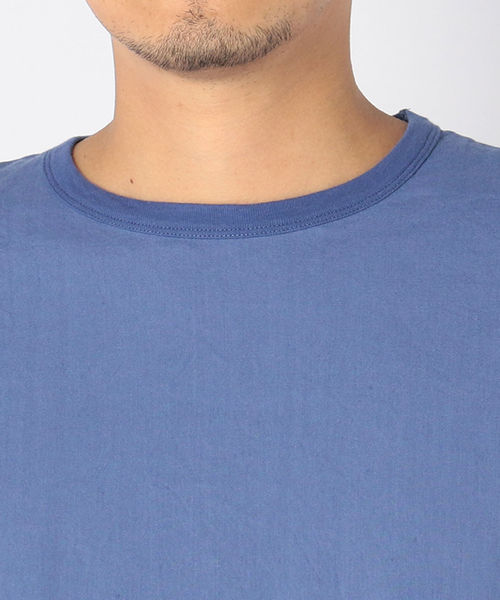 SHIPS(シップス)の「SC: ストレッチ リネン クルーネック Tシャツ 【ソリッド】(シャツ/ブラウス・メンズ・ライトブルー/カーキ・MEDIUM/LARGE/X-LARGE/SMALL)」の6枚目の写真