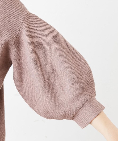 natural couture（ナチュラルクチュール）の「バルーン袖前後2WAY（ニット/セーター・レディース・ブラック/ベージュ/イエロー/アイボリー/レンガ・FREE）」の22枚目の写真